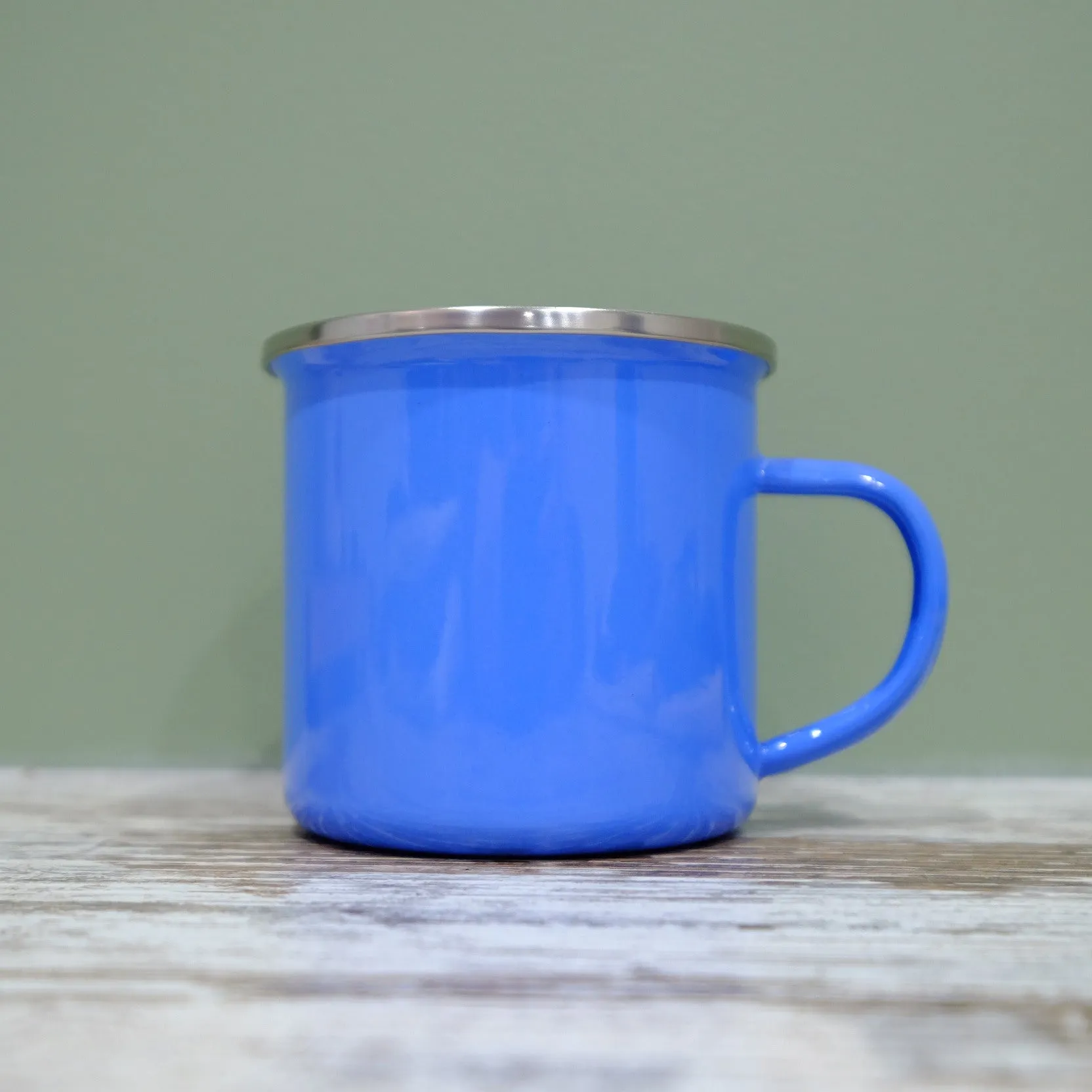 Enamel Mug 360ml - 10th Wedding anniversary personalised