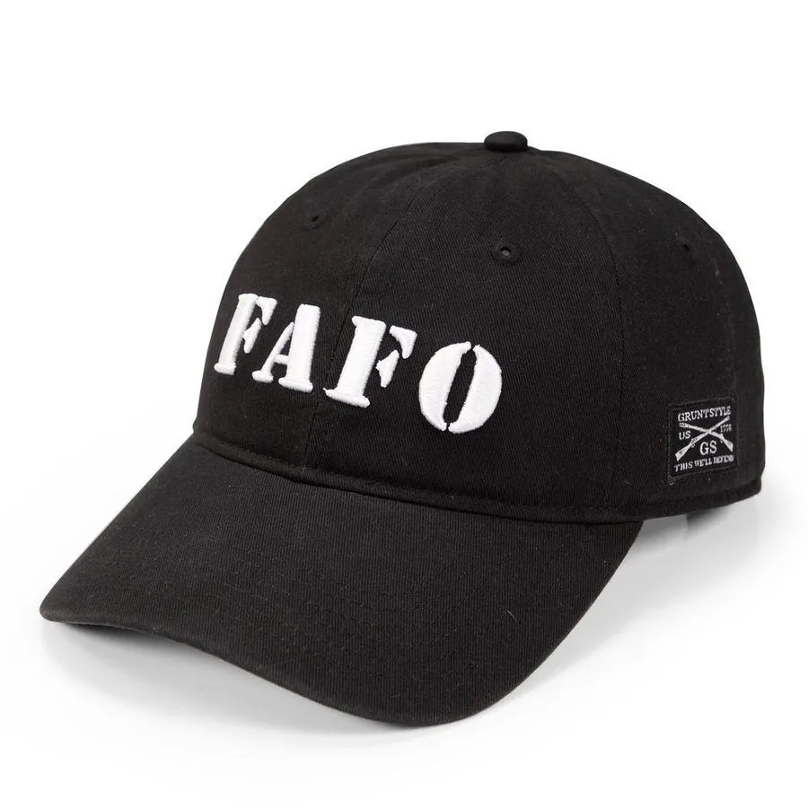 FAFO Dad Hat - Black