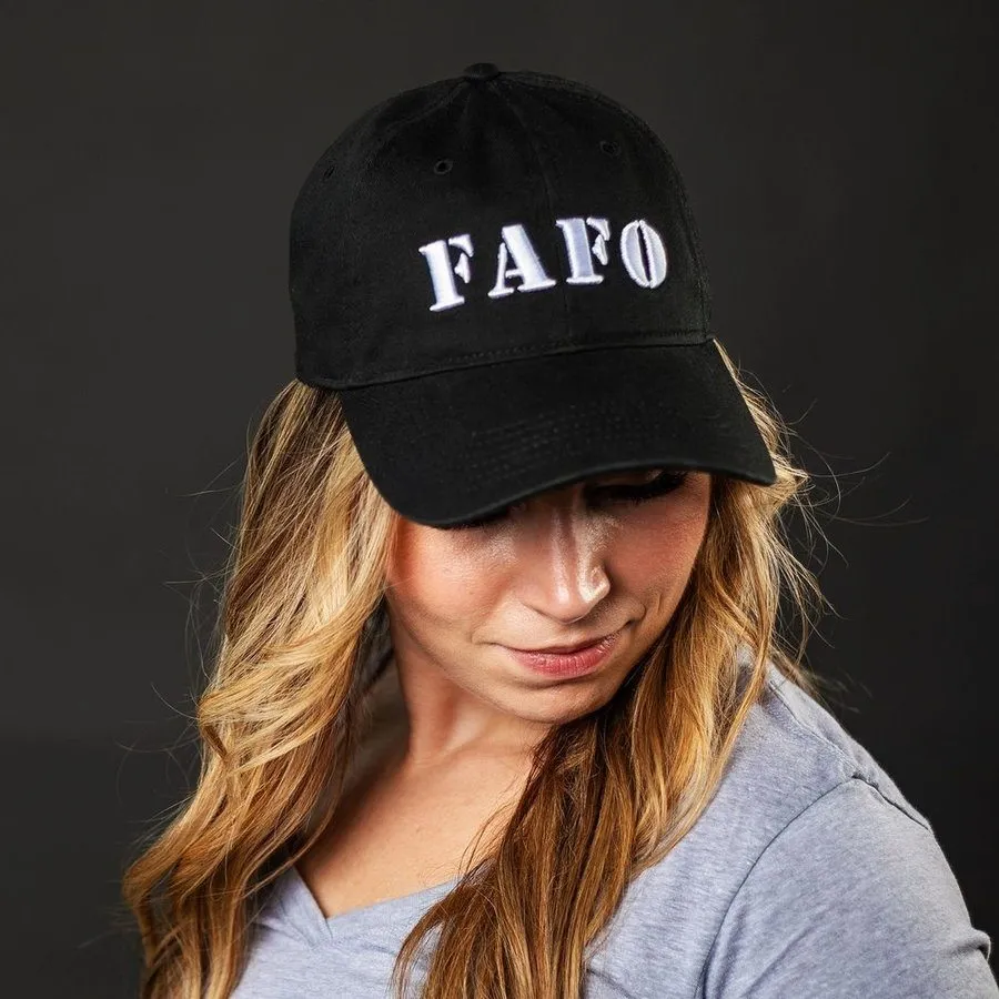 FAFO Dad Hat - Black