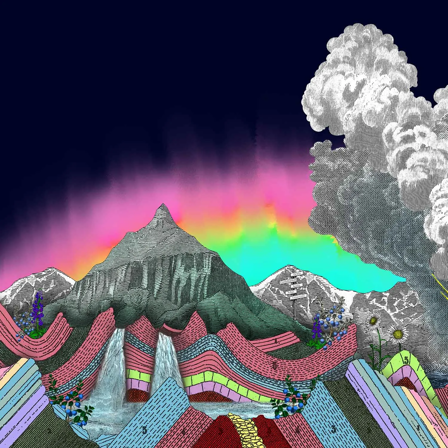 Firemountains & Jardskorpufleka Skyline - Art Print