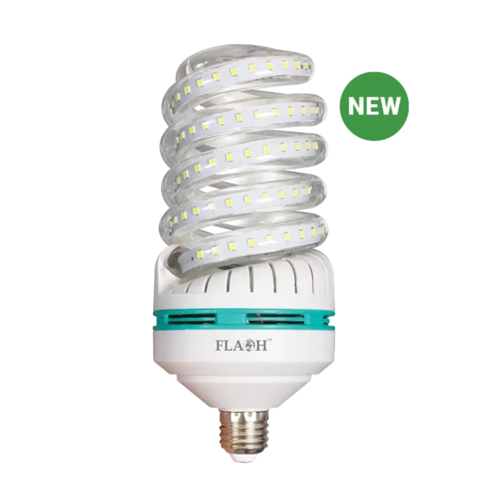FLASH LED 9W FULL SPIRAL 6000K LAMP XLED-9FSE27D