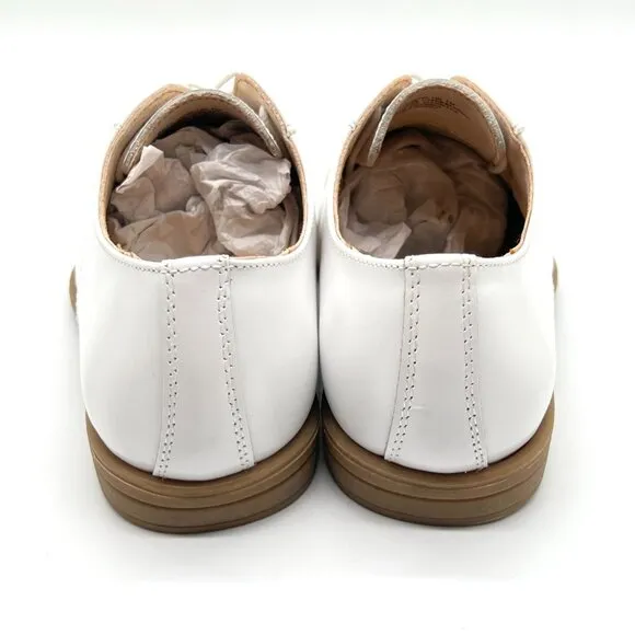 Florsheim Kids Boys Size 1M Reveal CP White Leather Oxfords Dress Shoes
