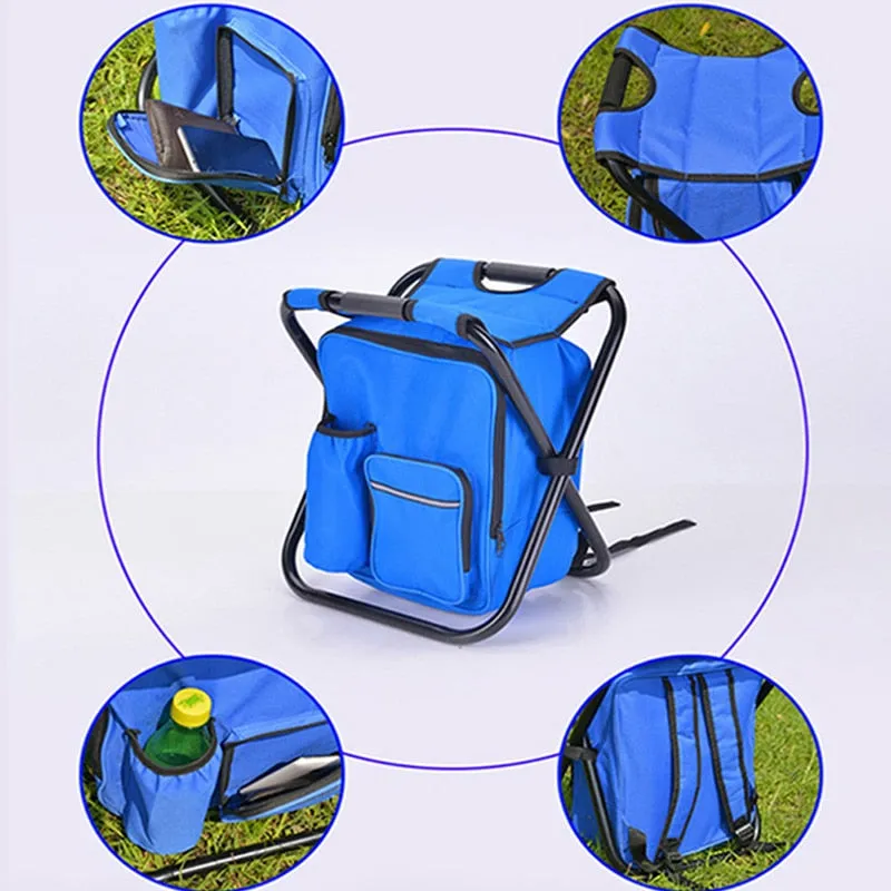 Folding Stool Insulated Cooler