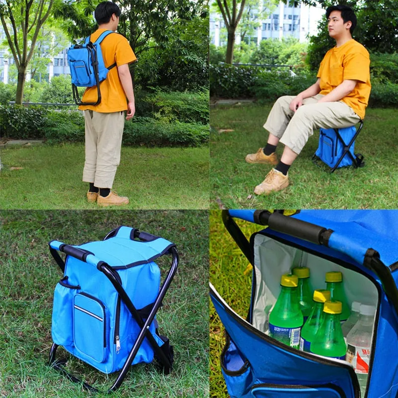 Folding Stool Insulated Cooler