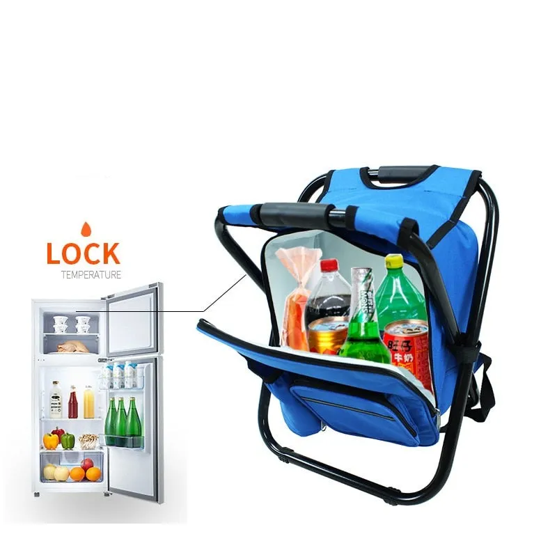 Folding Stool Insulated Cooler