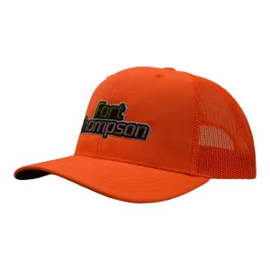 Fort Thompson Mesh Back Logo Cap Embroidered - Blaze Orange