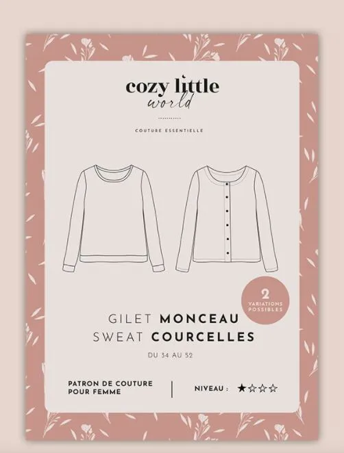 Gilet MONCEAU Patron de couture Pochette