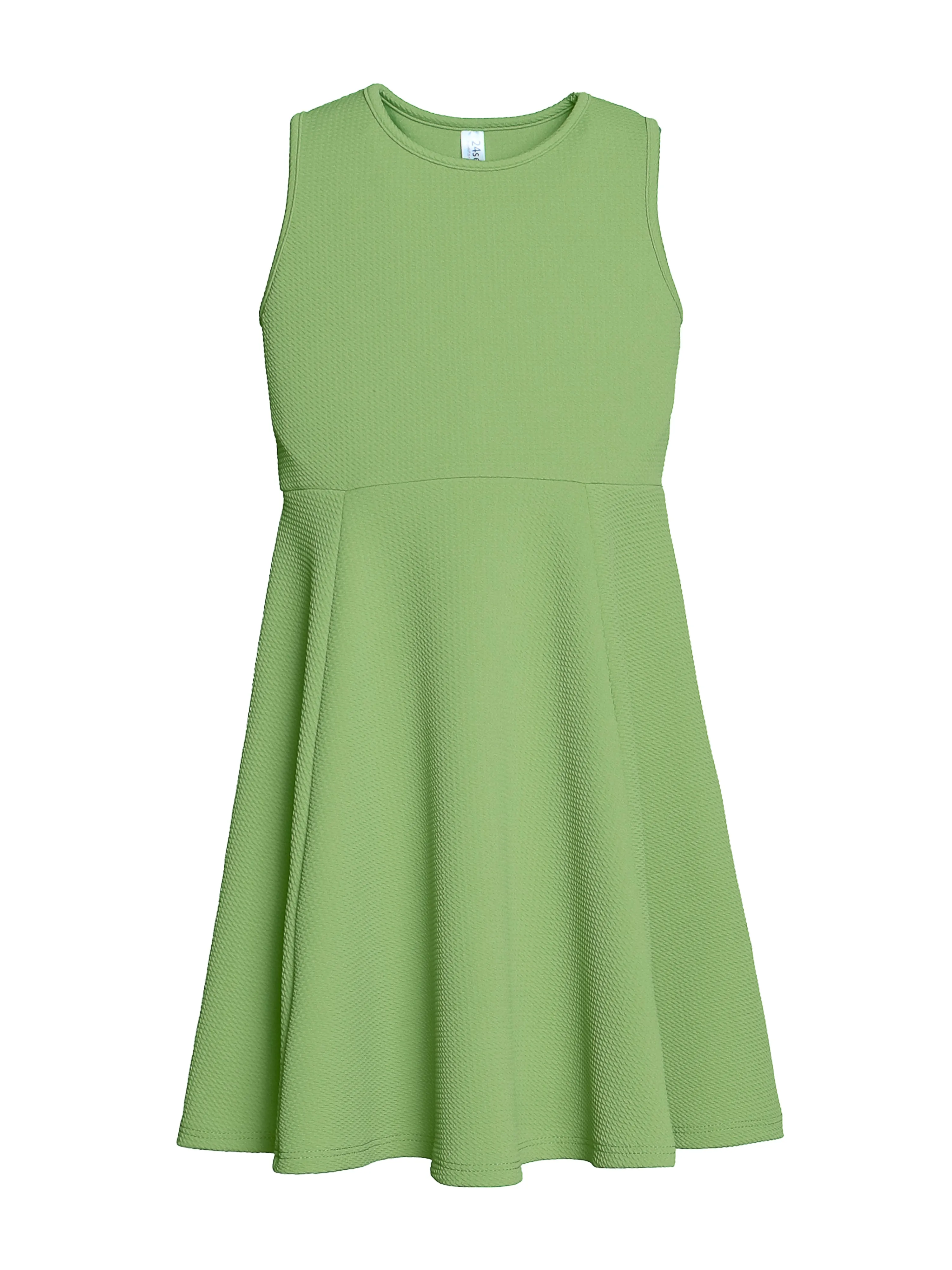 Girls Sleeveless Knee Length Fit and Flare Dress