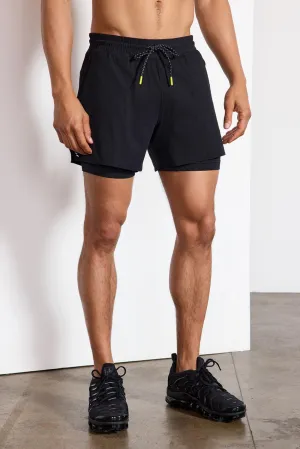 Glide Run Short - Black