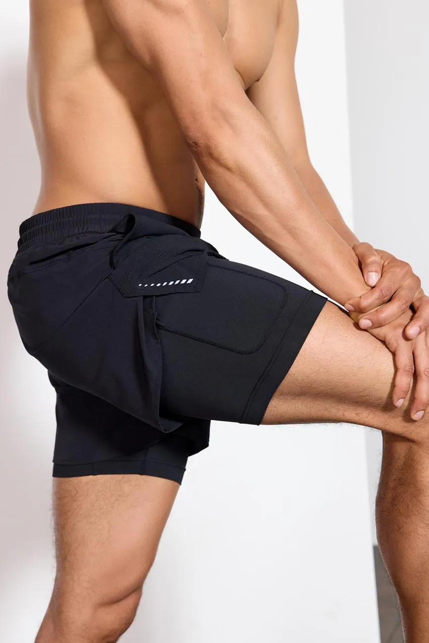 Glide Run Short - Black