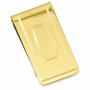 Gold Plated with Engravable Area Money Clip