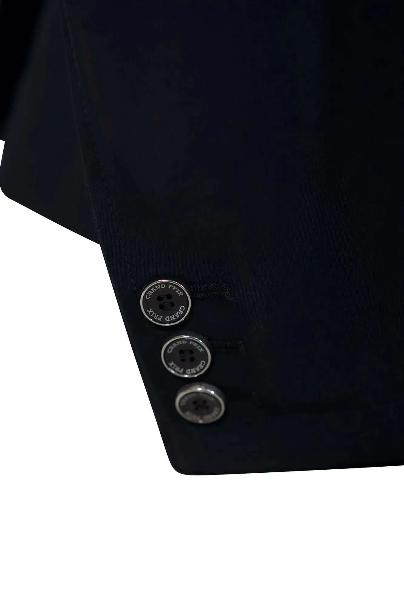 Grand Prix Saltare Premio 4 Button Riding Show Coat, Navy with Black