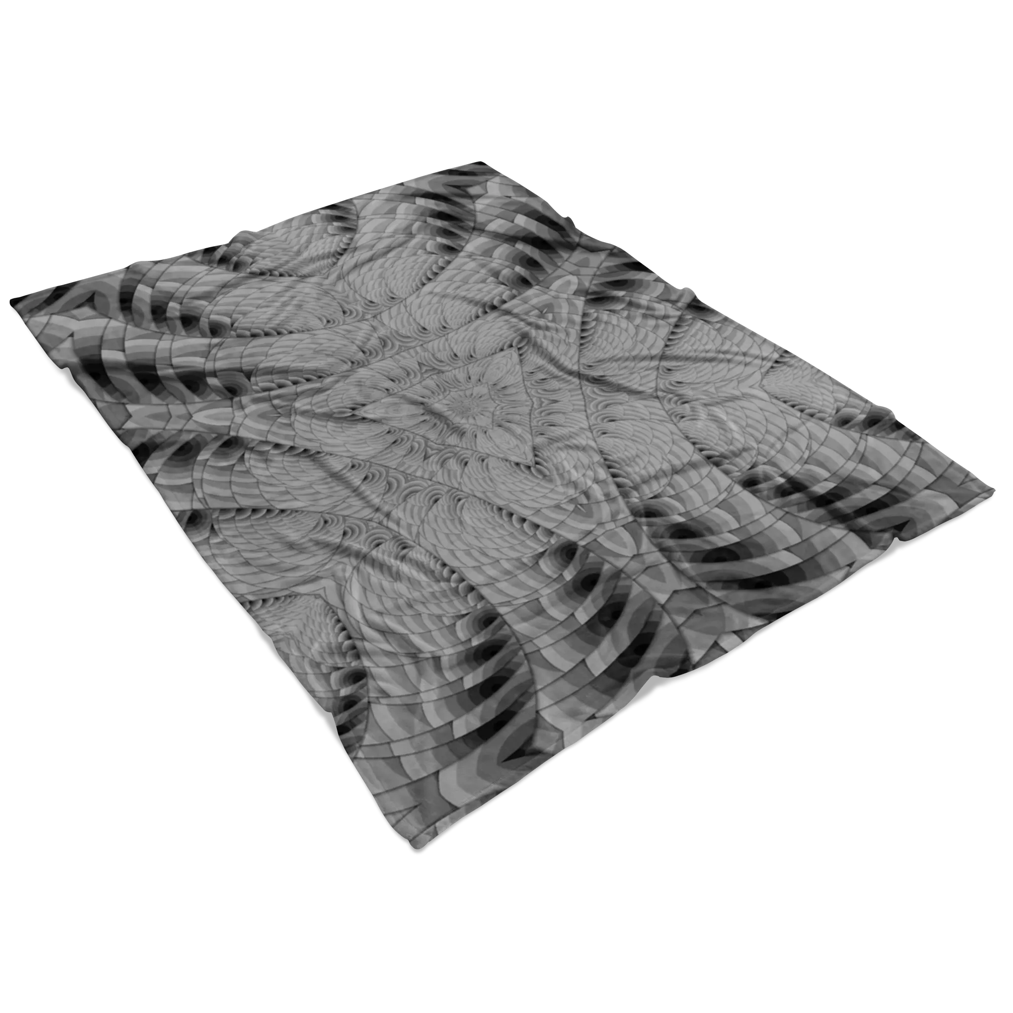 Grey Scale Pattern Fleece