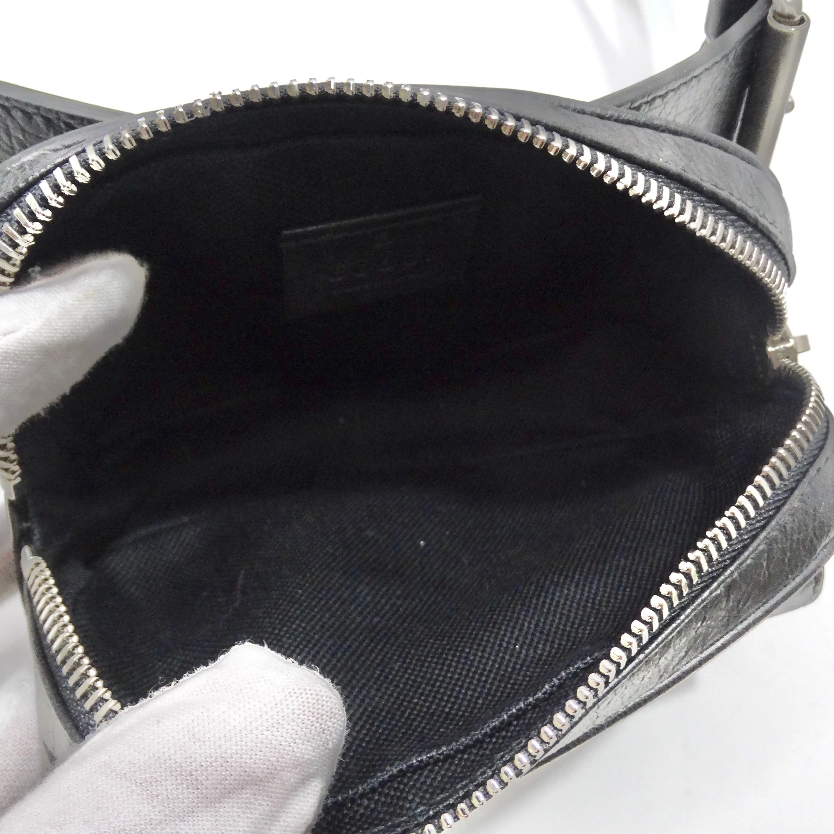 Gucci Fluffy Calfskin Mini Morpheus Belt Bag Black