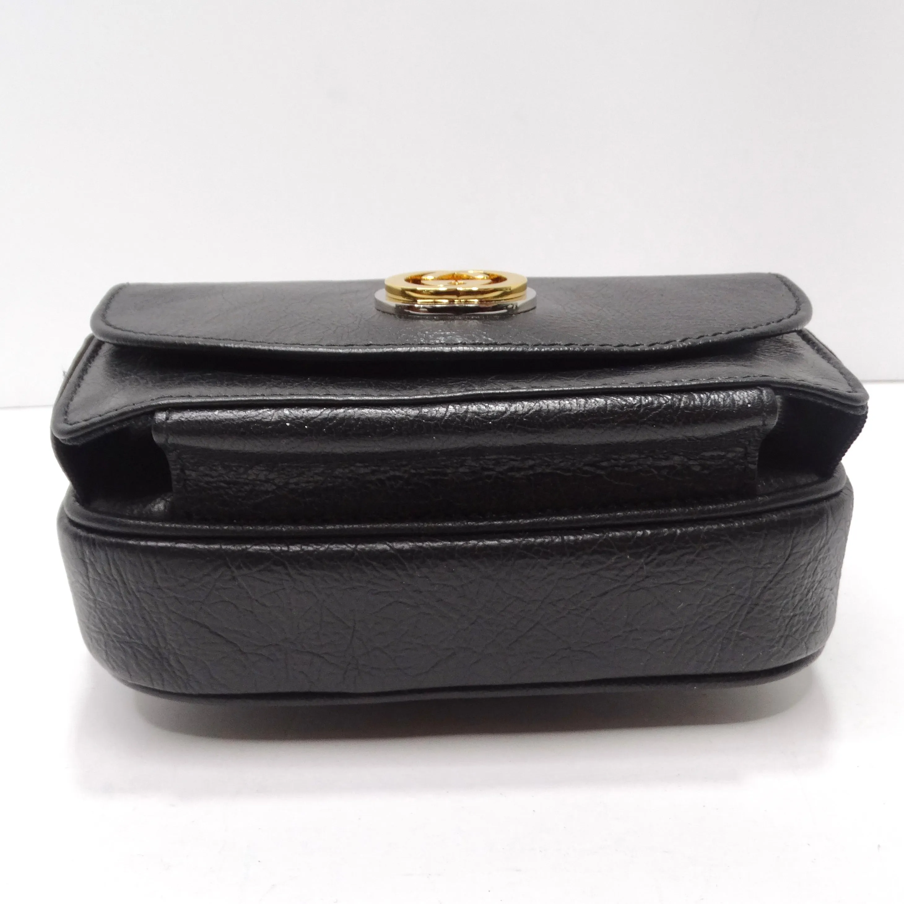 Gucci Fluffy Calfskin Mini Morpheus Belt Bag Black