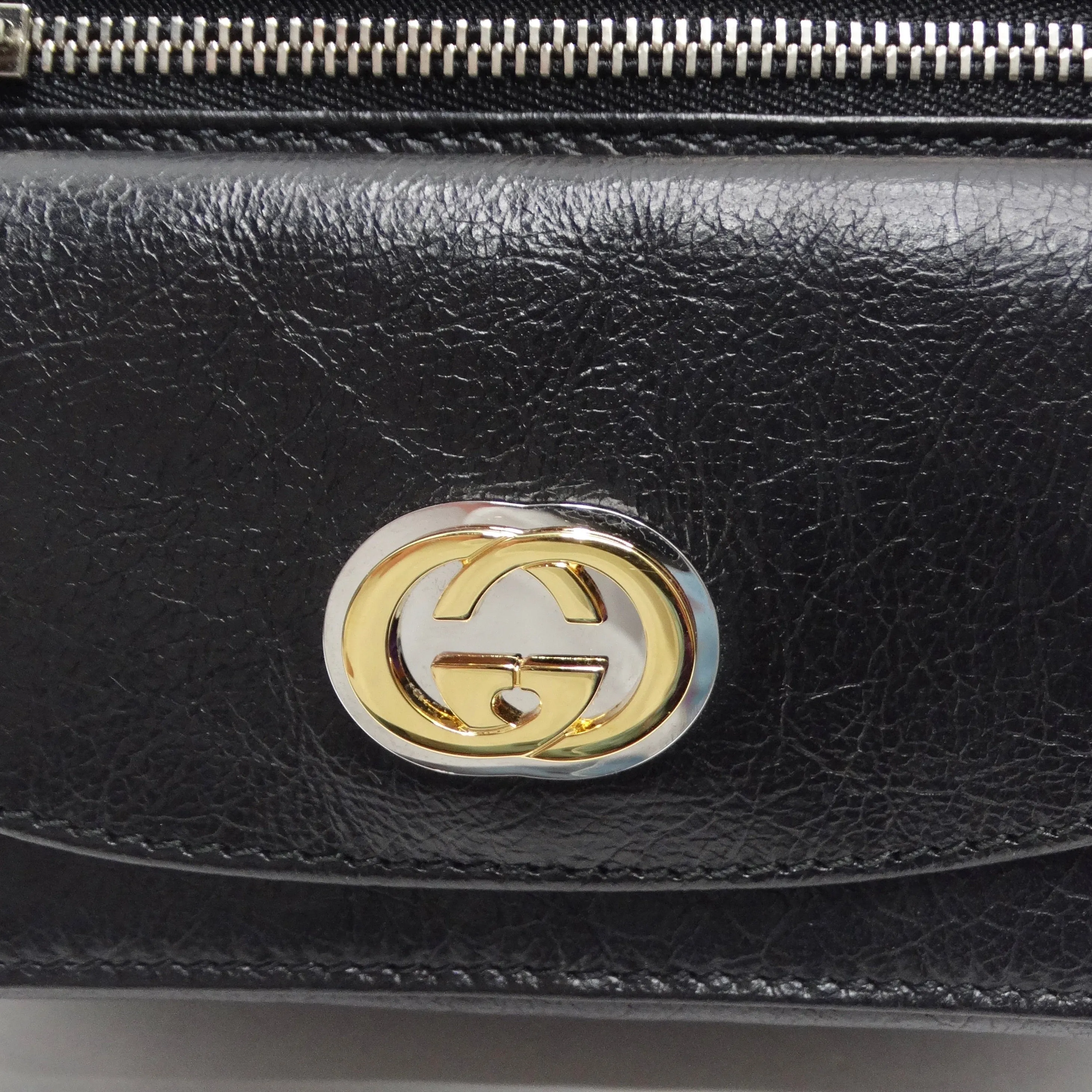 Gucci Fluffy Calfskin Mini Morpheus Belt Bag Black