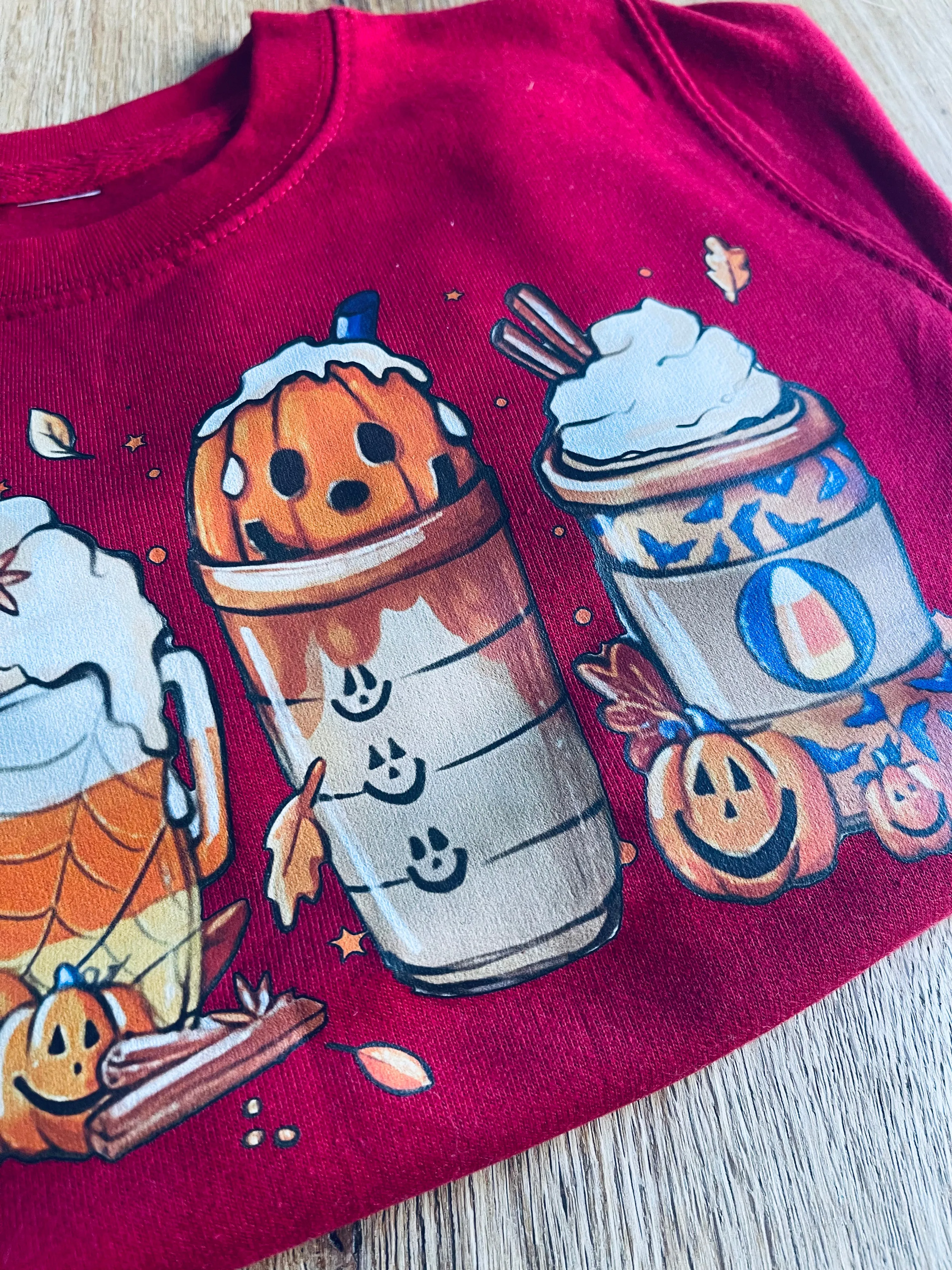 Halloween Coffee Sweater - 5-6 Years
