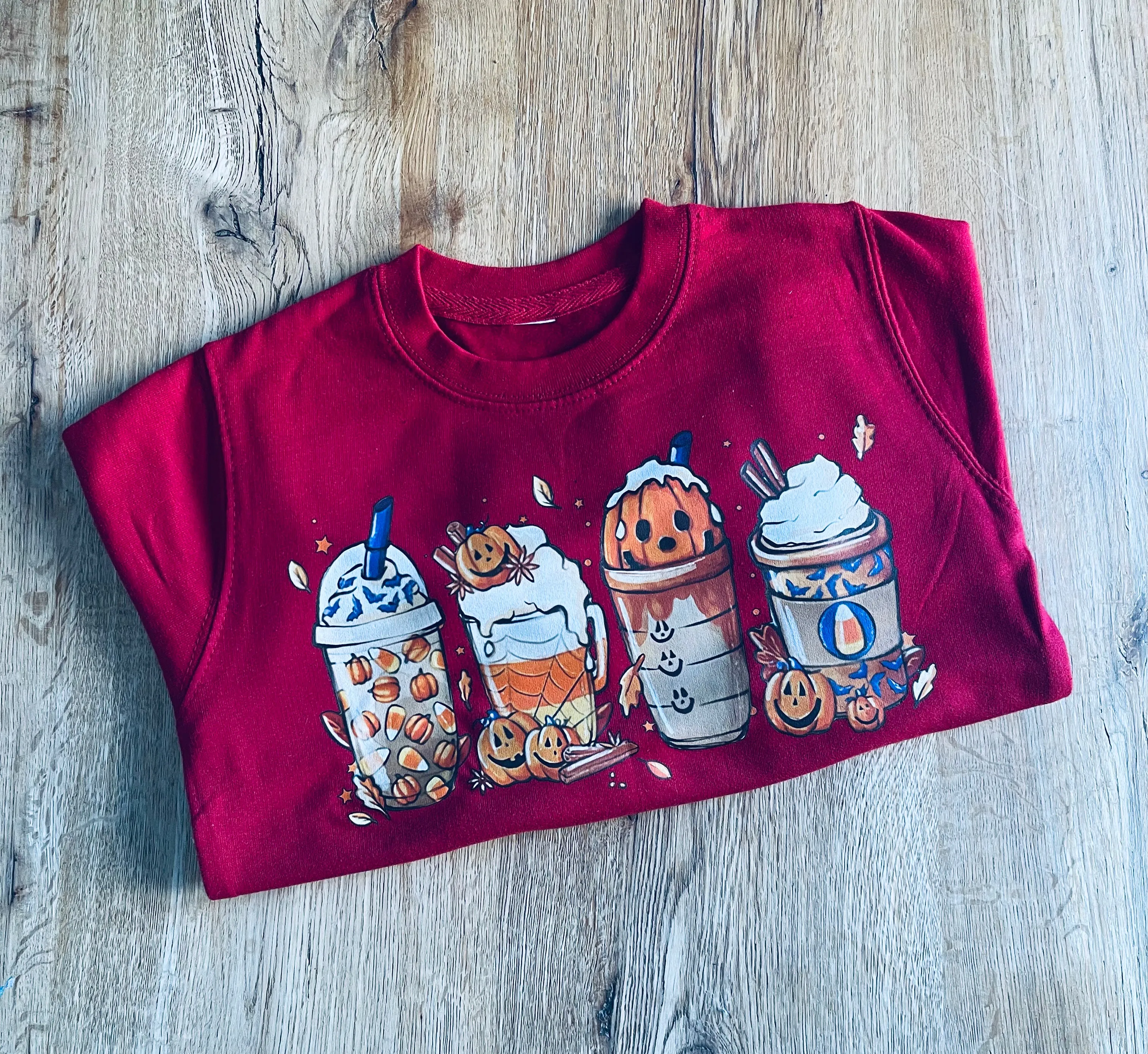 Halloween Coffee Sweater - 5-6 Years