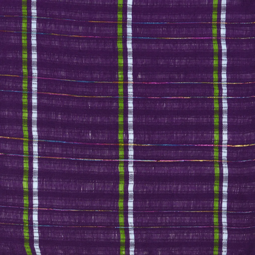 Hand Woven Infinity Scarf | Violet Sparkle