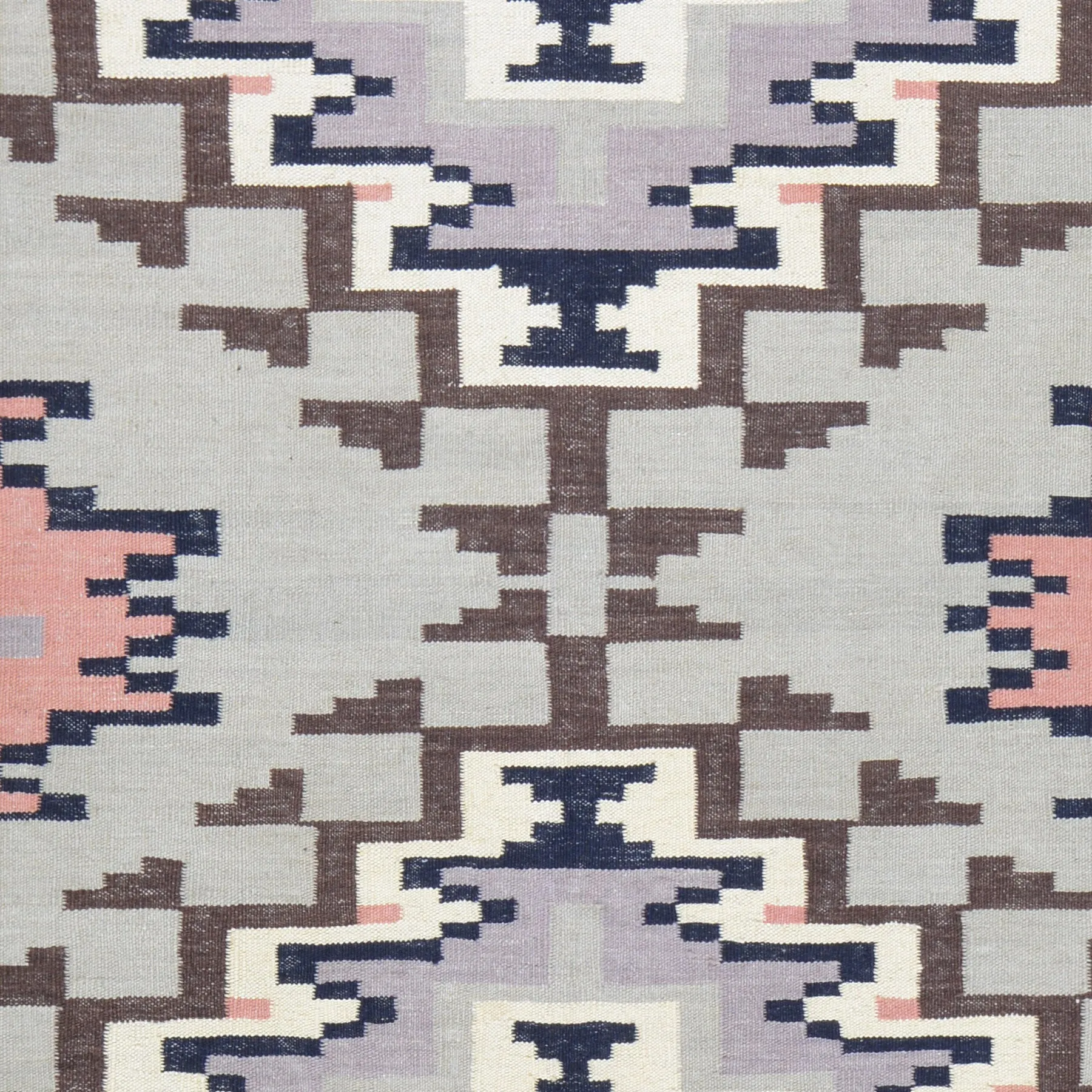 Hand-Woven Reversible Navajo Style Handmade Wool Rug (Size 6.5 X 9.8) Cwral-8712