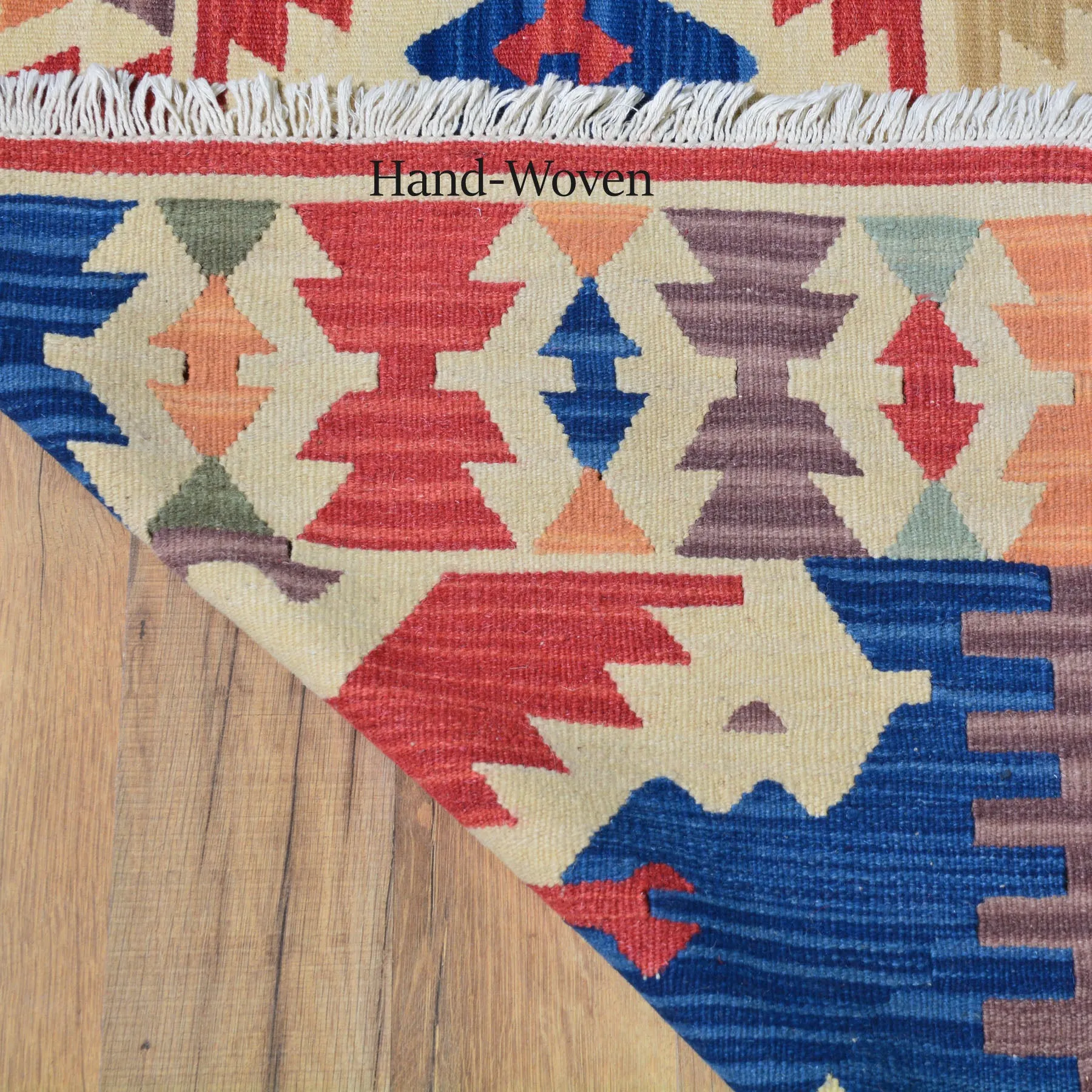 Hand-Woven Reversible Oriental Handmade Kilim Wool Rug (Size 5.0 X 7.2) Brral-4203