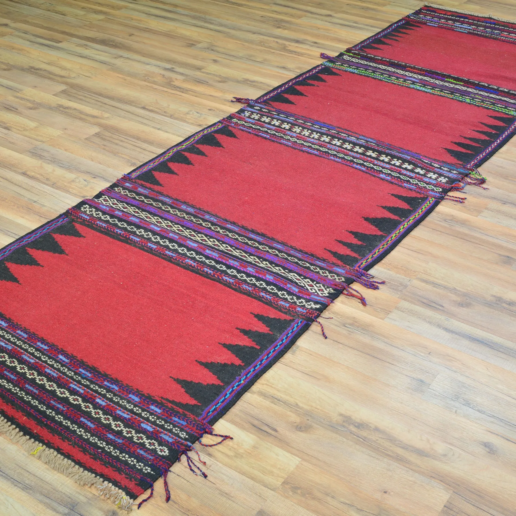 Hand-Woven Tribal Baluchi Dastarkhwan Oriental Kilim Rug (Size 2.9 X 9.10) Cwral-10245