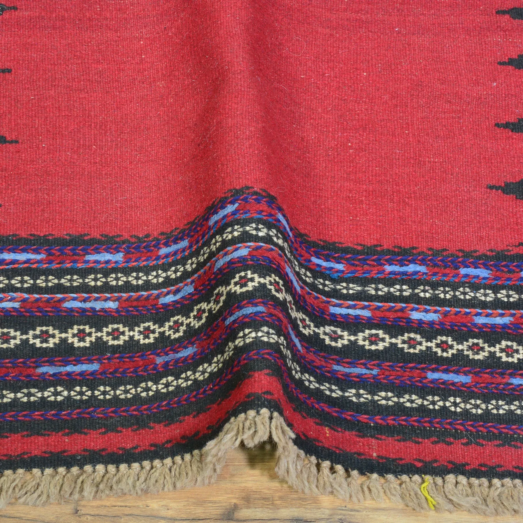 Hand-Woven Tribal Baluchi Dastarkhwan Oriental Kilim Rug (Size 2.9 X 9.10) Cwral-10245
