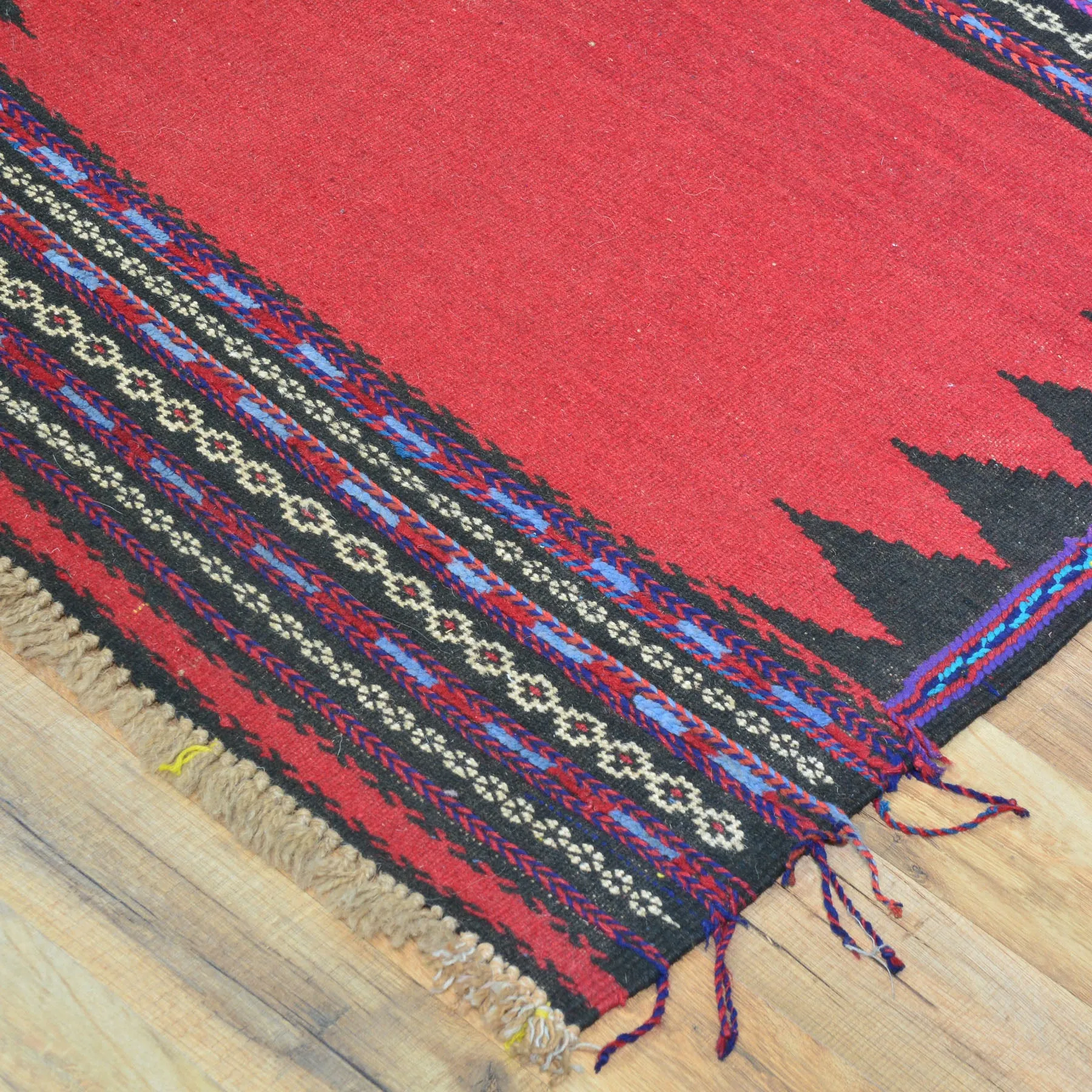 Hand-Woven Tribal Baluchi Dastarkhwan Oriental Kilim Rug (Size 2.9 X 9.10) Cwral-10245