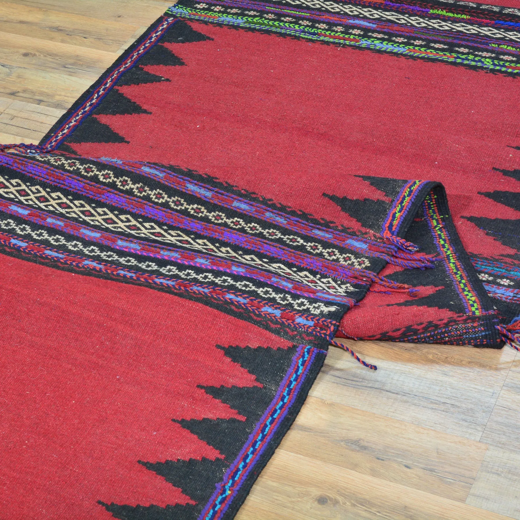 Hand-Woven Tribal Baluchi Dastarkhwan Oriental Kilim Rug (Size 2.9 X 9.10) Cwral-10245