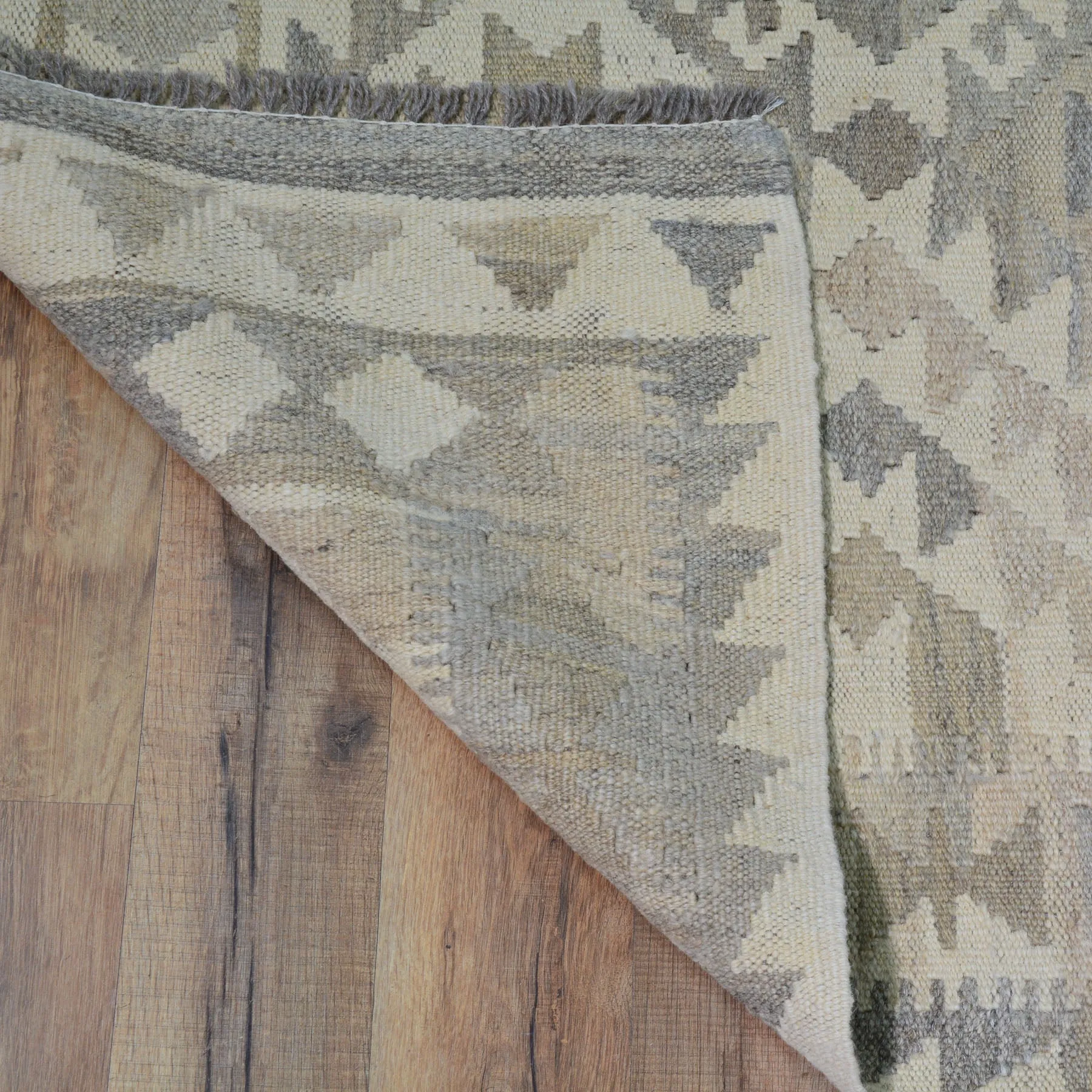 Hand-Woven Tribal Reversible Wool Oriental Momana Kilim Rug (Size 2.9 X 9.9) Cwral-10239
