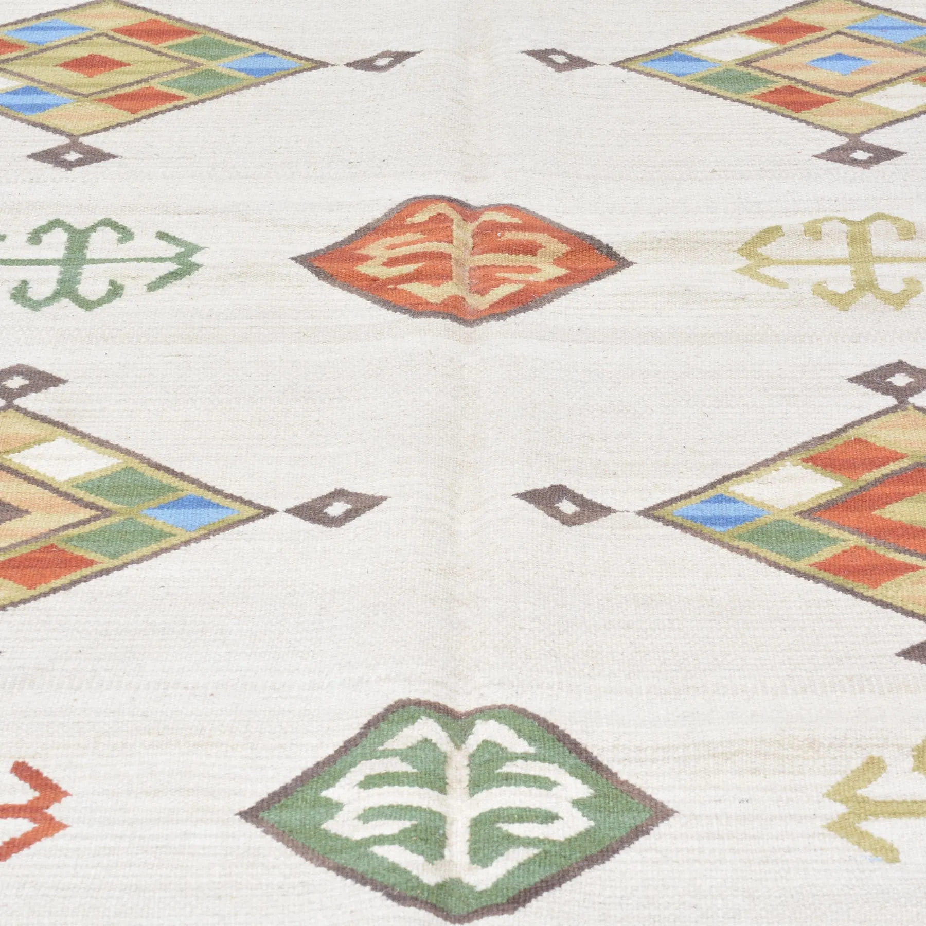 Hand-Woven Wool Turkish Design Reversible Kilim Dhurrie Rug (Size 9.2 X 11.11) Brral-2163
