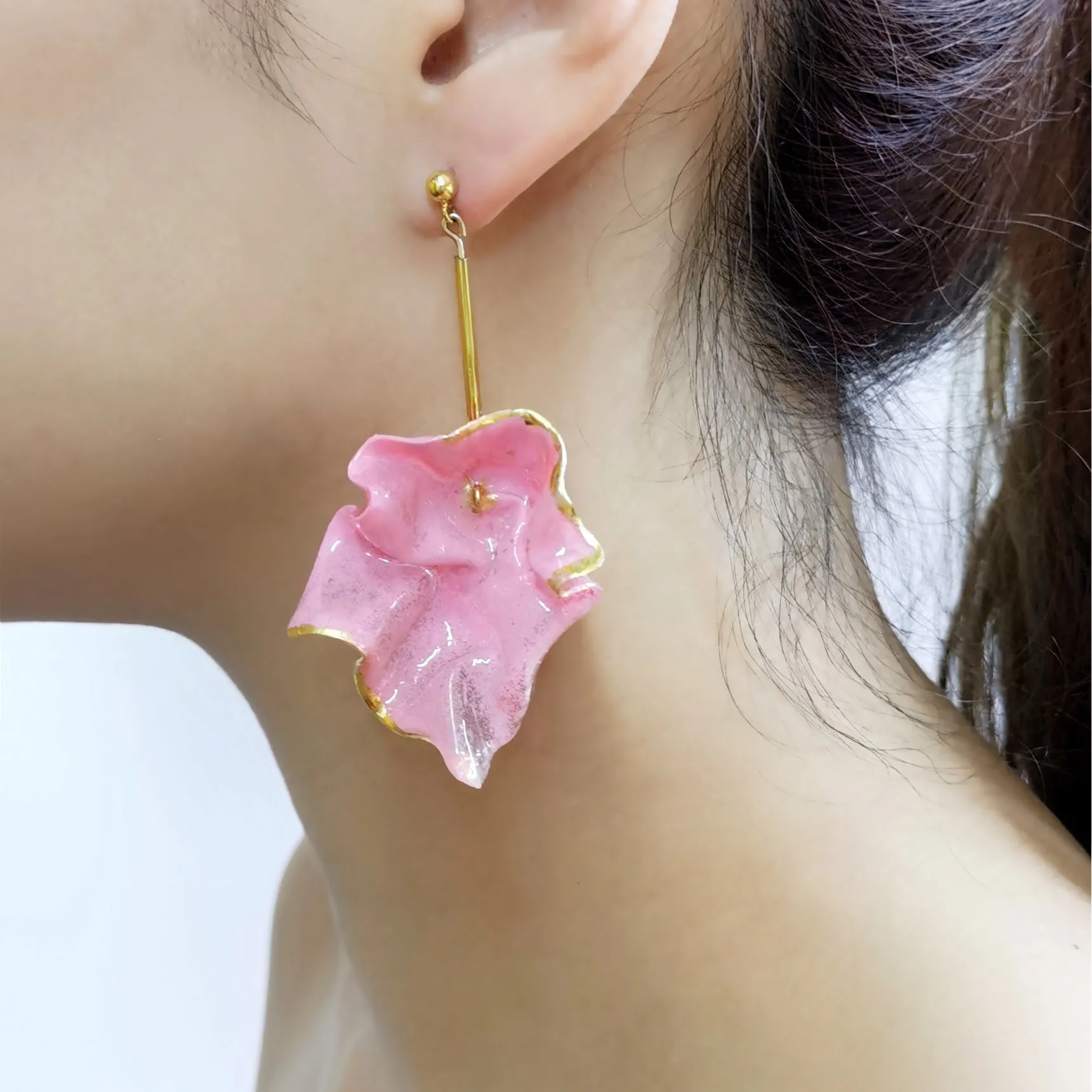 Hanging Petal Earrings