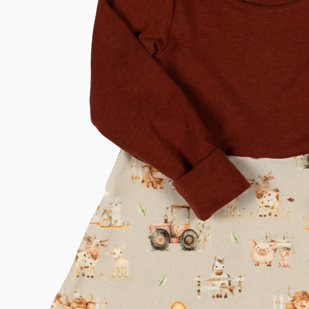 Happy Farm Grow-With-Me Dress