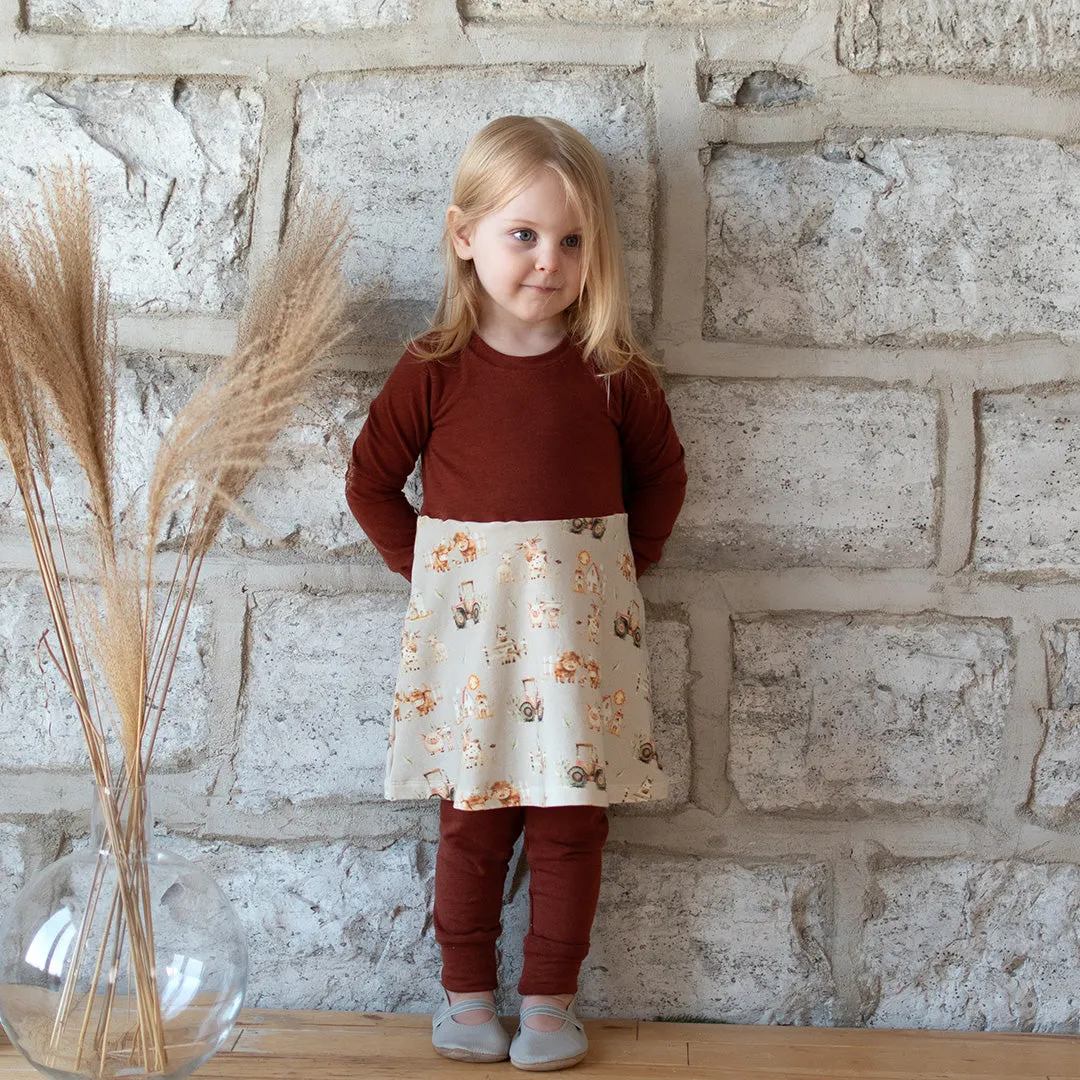 Happy Farm Grow-With-Me Dress