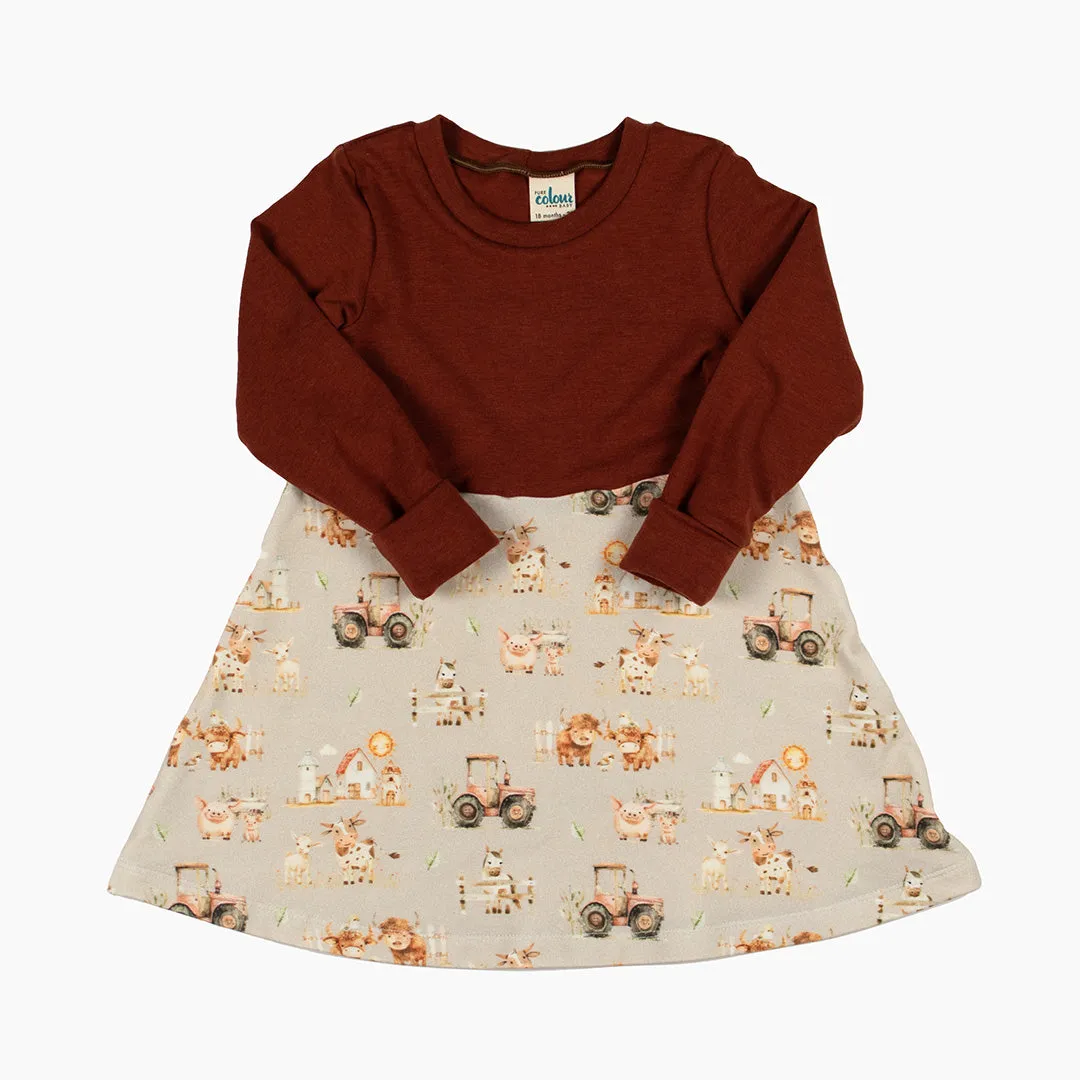 Happy Farm Grow-With-Me Dress