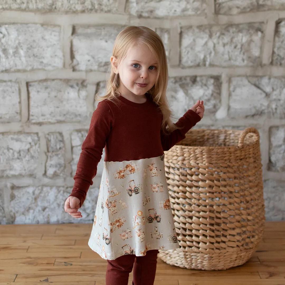 Happy Farm Grow-With-Me Dress