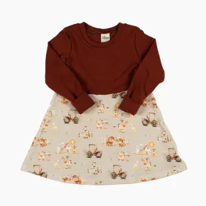 Happy Farm Grow-With-Me Dress
