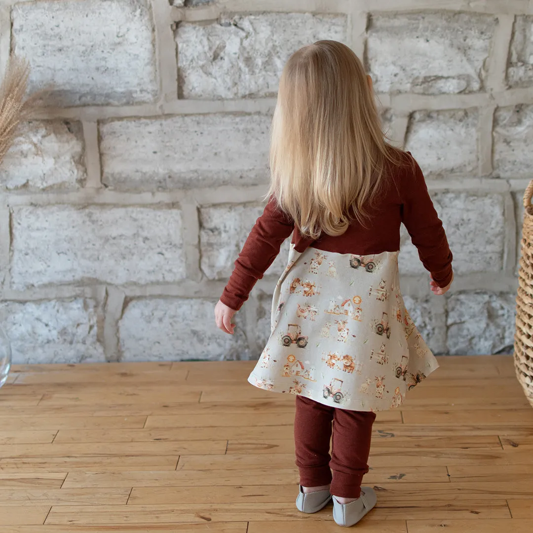 Happy Farm Grow-With-Me Dress