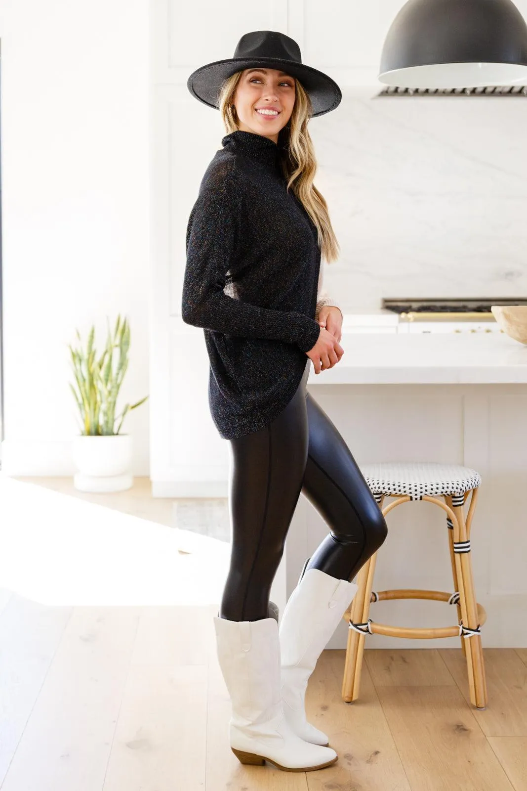 Hazel Blues® | Can't Touch This Sparkle Color Blocked Sweater