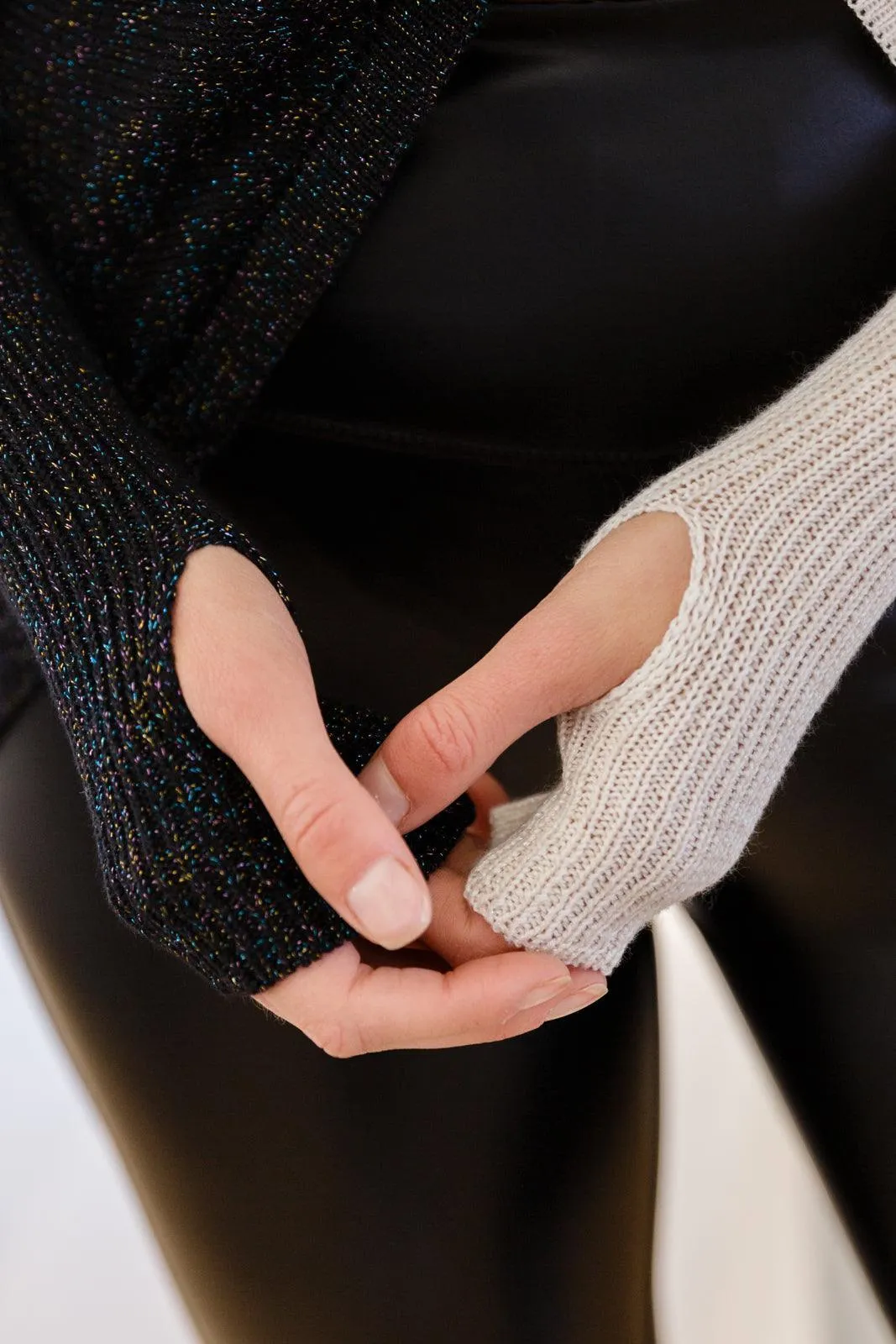 Hazel Blues® | Can't Touch This Sparkle Color Blocked Sweater