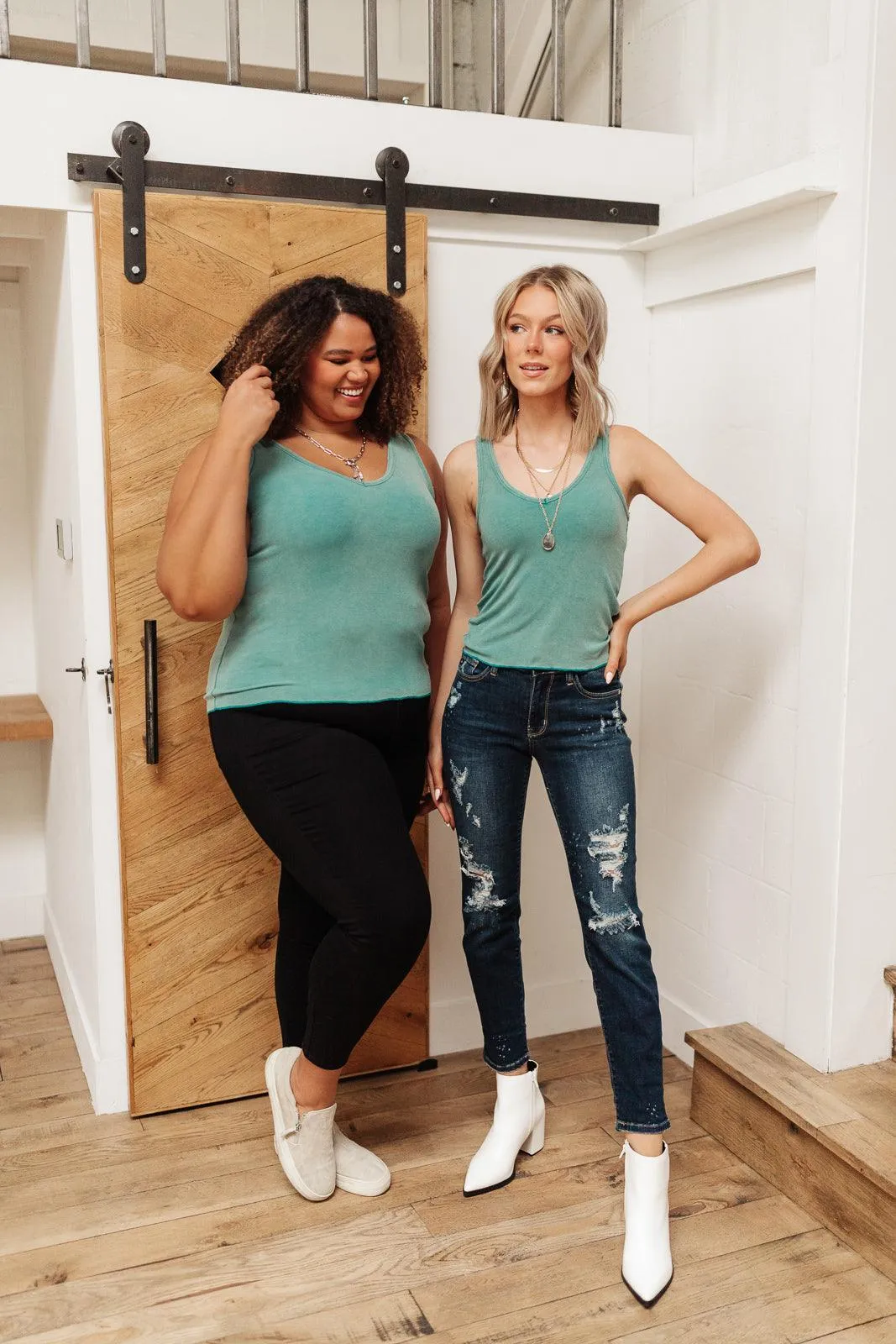 Hazel Blues® | Stay Easy Tank In Aqua