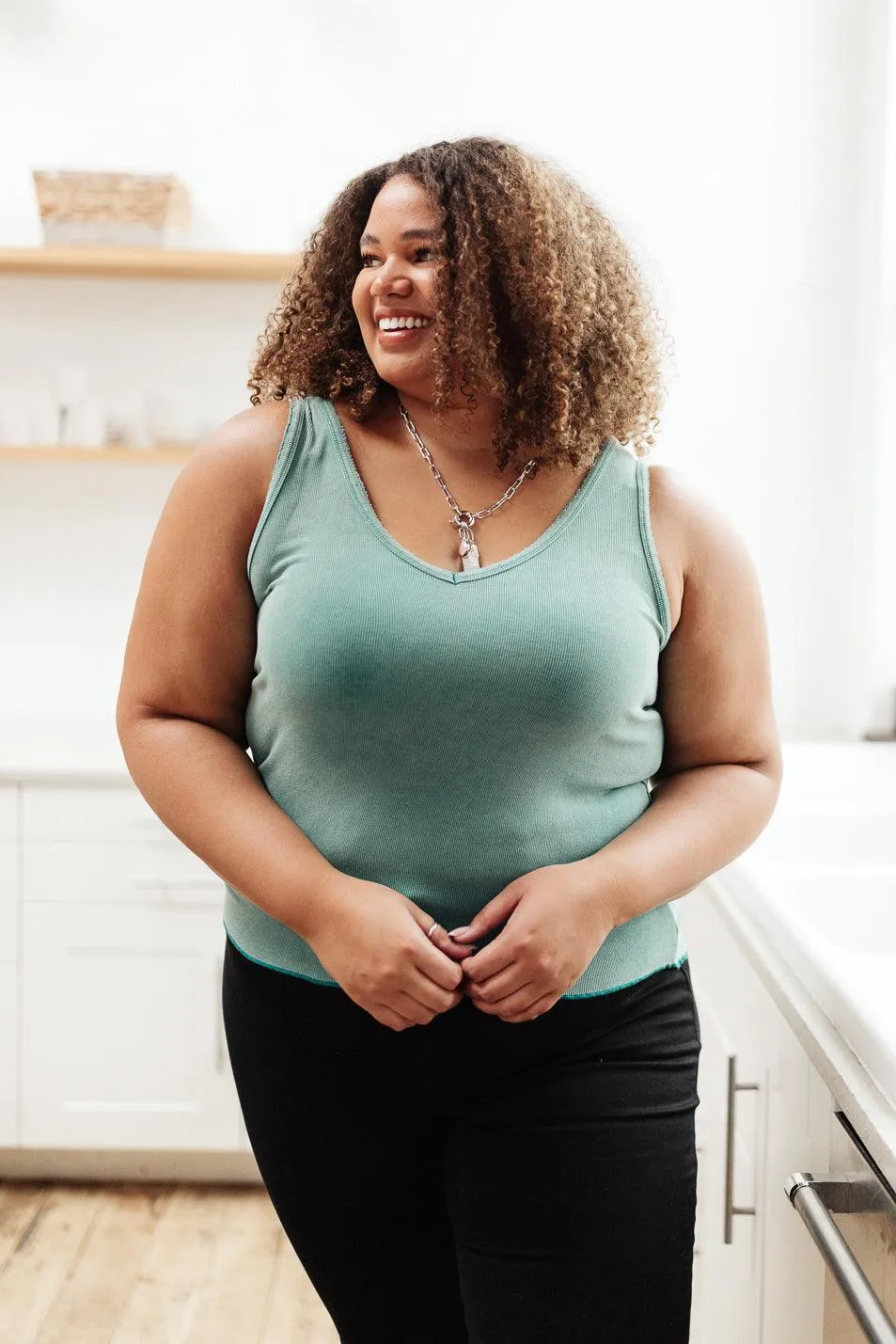 Hazel Blues® | Stay Easy Tank In Aqua