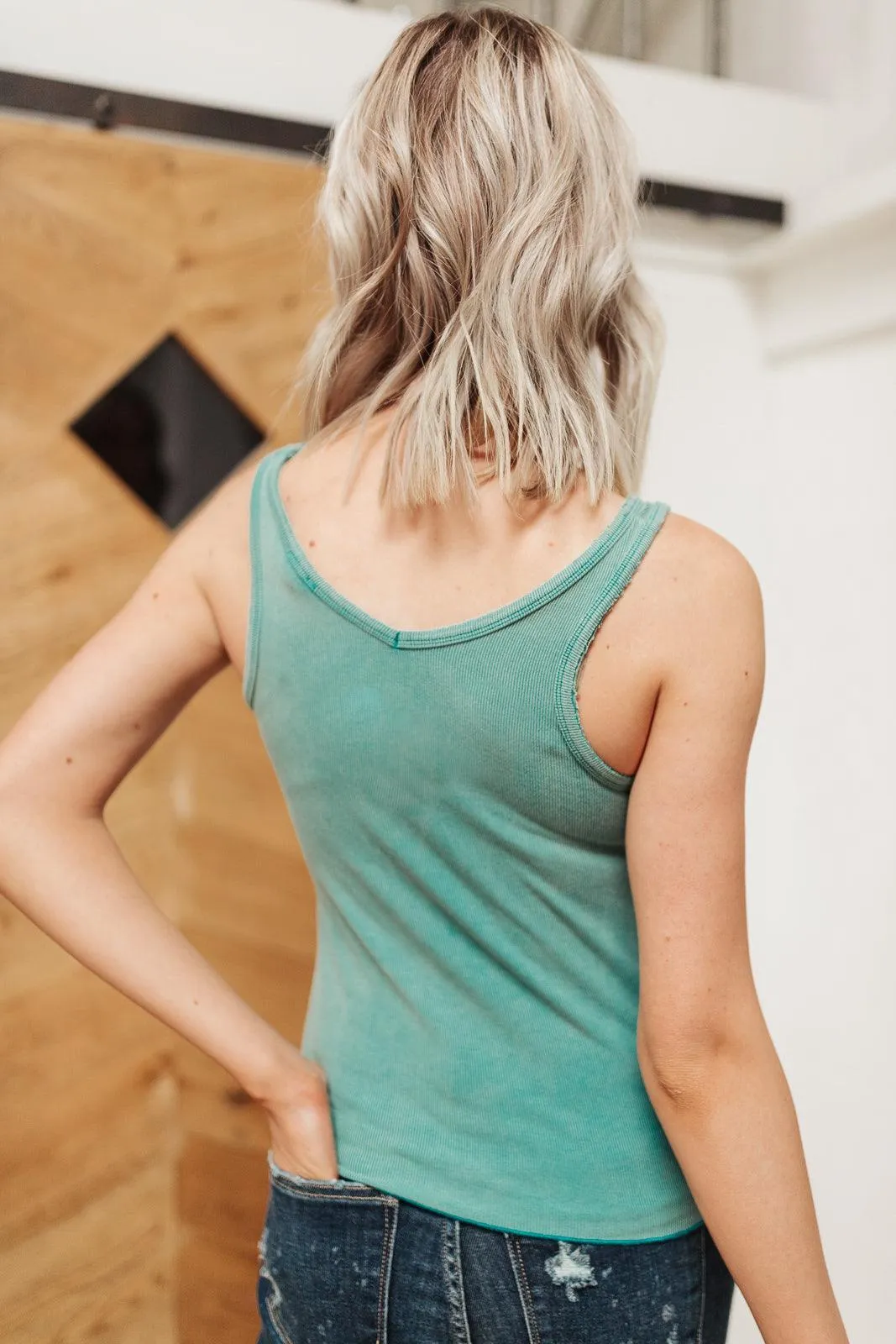 Hazel Blues® | Stay Easy Tank In Aqua