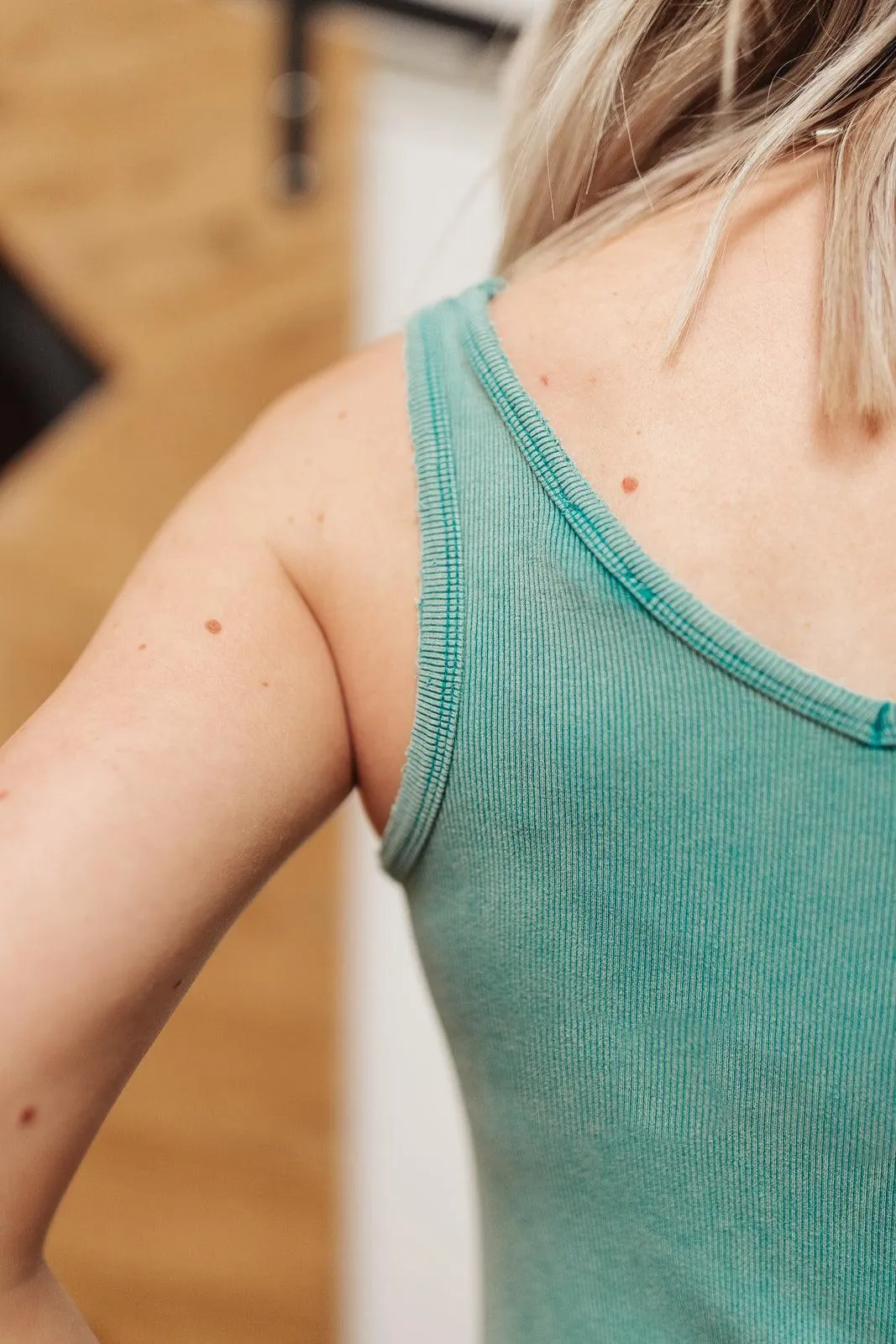 Hazel Blues® | Stay Easy Tank In Aqua