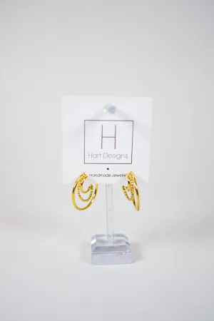 HD Triple Hoops Earrings