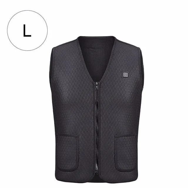 Heater Hunting Vest Heated Jacket Heating Winter Clothes Men Thermal Outdoor Sleeveless Vest Hiking Climbing Fishing