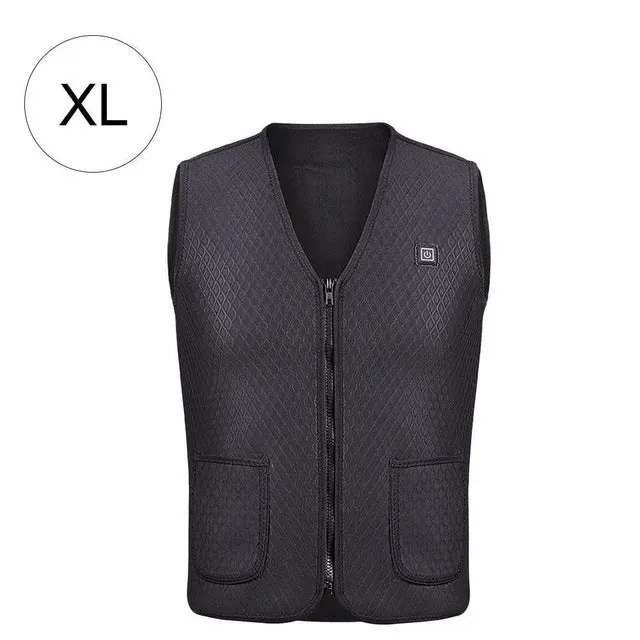 Heater Hunting Vest Heated Jacket Heating Winter Clothes Men Thermal Outdoor Sleeveless Vest Hiking Climbing Fishing