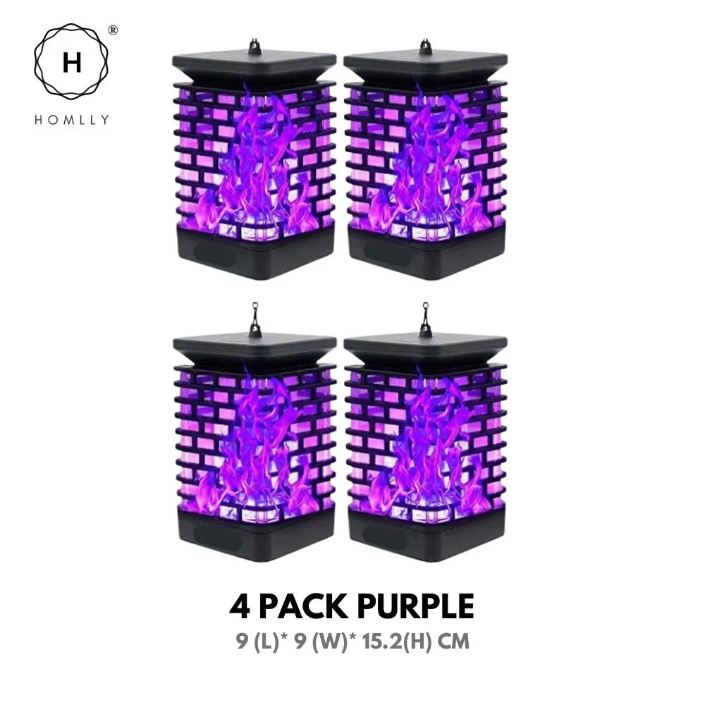 Homlly Outdoor Solar Lantern Lamp (Real Flame mode)