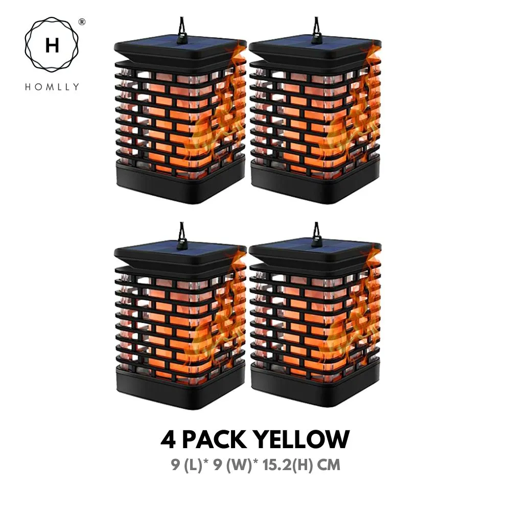 Homlly Outdoor Solar Lantern Lamp (Real Flame mode)