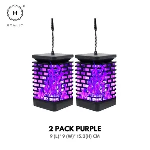 Homlly Outdoor Solar Lantern Lamp (Real Flame mode)